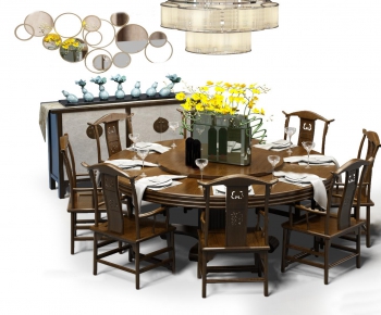 New Chinese Style Dining Table And Chairs-ID:968059458