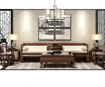 New Chinese Style Sofa Combination-ID:797114982