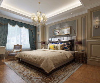 Simple European Style Bedroom-ID:639707836