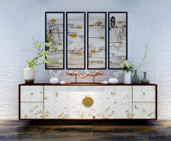 New Chinese Style Side Cabinet/Entrance Cabinet-ID:218612723