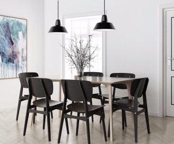 Modern Dining Table And Chairs-ID:386299675