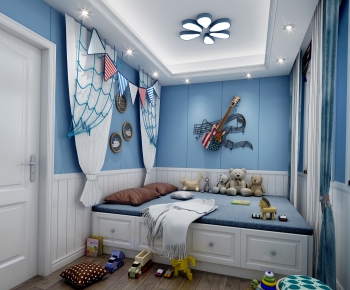Simple European Style Boy's Room And Son's Room-ID:758713589