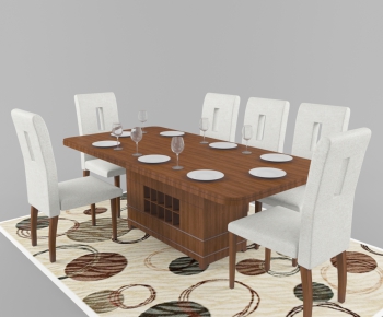 Modern Dining Table And Chairs-ID:570258516