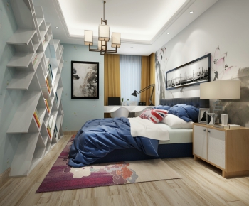 New Chinese Style Bedroom-ID:170699185