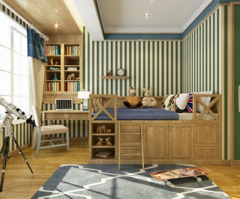American Style Simple European Style Children's Room-ID:549546845