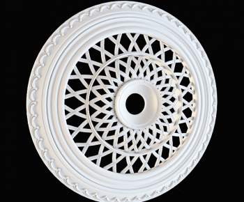 European Style Plaster Carved Top Plate-ID:702880782