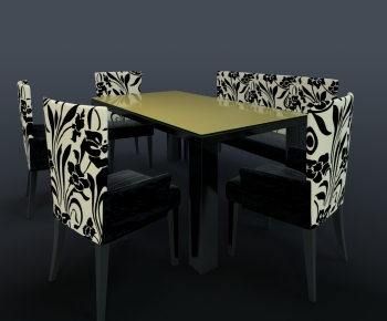 Modern Dining Table And Chairs-ID:103846927