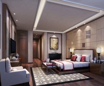 New Chinese Style Bedroom-ID:786600159