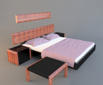 Modern Double Bed-ID:126870948