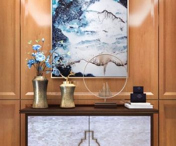 New Chinese Style Side Cabinet/Entrance Cabinet-ID:174515159