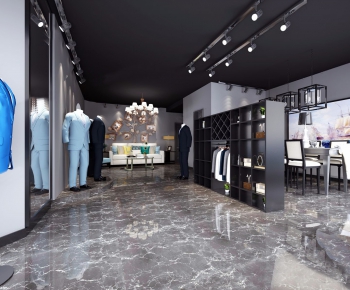 Modern Industrial Style Clothing Store-ID:151896375