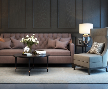 Simple European Style Sofa Combination-ID:392044816