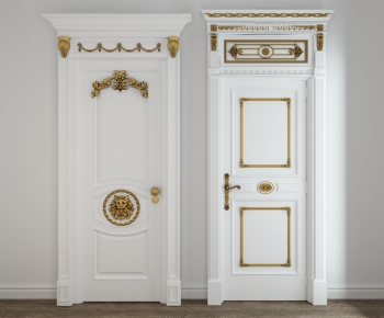 European Style Solid Wood Door-ID:611088183