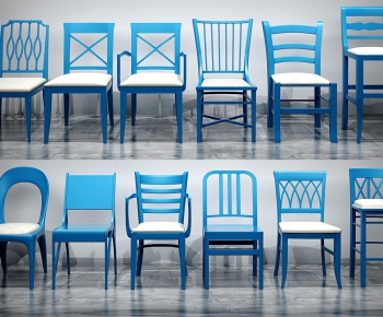 Mediterranean Style Single Chair-ID:548240849