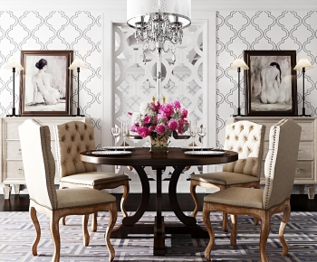 American Style European Style Dining Room-ID:878432195