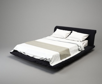 Modern Double Bed-ID:937902853