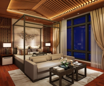 New Chinese Style Bedroom-ID:488453264