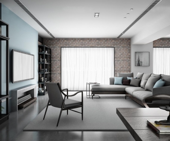Modern A Living Room-ID:121795592