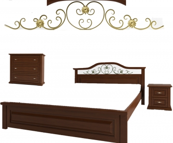European Style Double Bed-ID:474061537