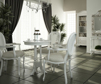 American Style European Style Dining Room-ID:882925198