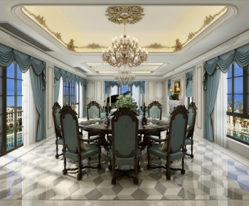 European Style Dining Room-ID:812857717