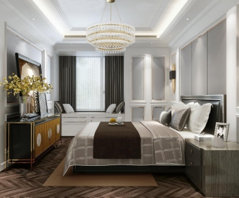 New Chinese Style Bedroom-ID:369650588