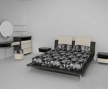 Modern Double Bed-ID:262979268