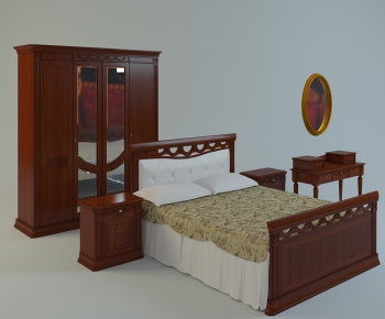 European Style Double Bed-ID:739686827