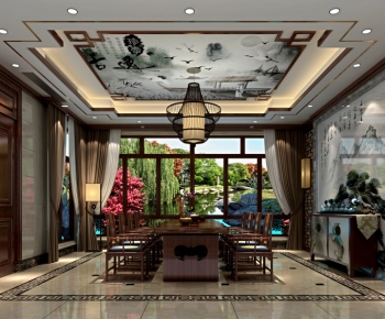 New Chinese Style Tea House-ID:244347131