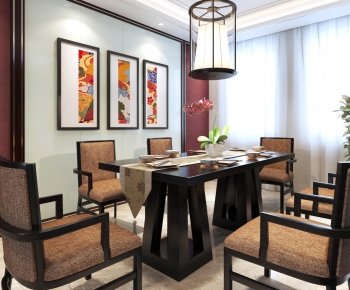Modern New Chinese Style Dining Room-ID:942225396