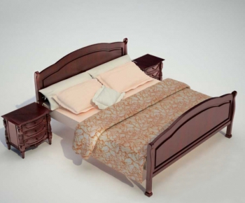 European Style Double Bed-ID:189898942