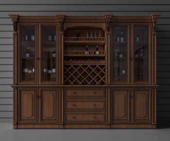 American Style Wine Cabinet-ID:683565169