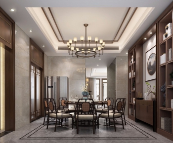 New Chinese Style Dining Room-ID:957154885