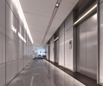 Modern Corridor/elevator Hall-ID:235956429