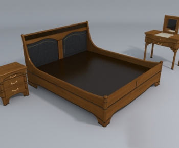 European Style Double Bed-ID:483675787