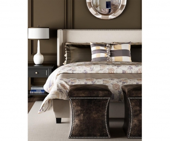 American Style Double Bed-ID:581812391