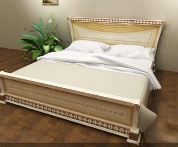 European Style Double Bed-ID:175367296