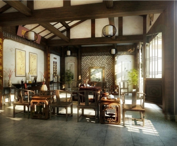 Chinese Style A Living Room-ID:720112491