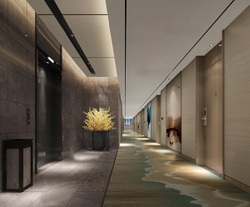 New Chinese Style Corridor Elevator Hall-ID:278124561