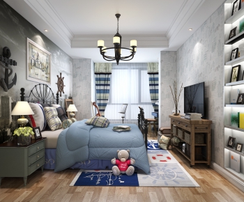 American Style Country Style Children's Room-ID:522234856