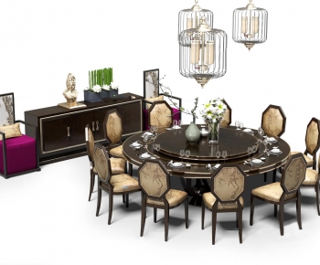 New Chinese Style Dining Table And Chairs-ID:977456927