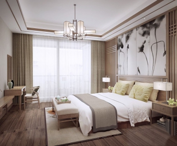 New Chinese Style Bedroom-ID:869655488