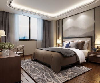 New Chinese Style Bedroom-ID:821232233
