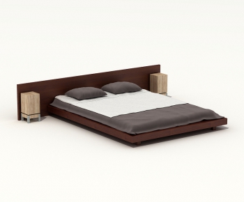 Modern Double Bed-ID:519956219