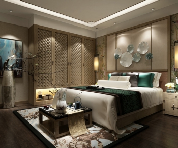 New Chinese Style Bedroom-ID:943473633