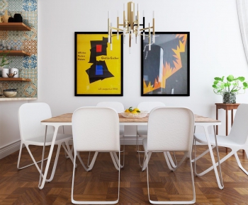 Modern Simple Style Dining Table And Chairs-ID:471965412