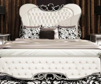 New Classical Style Double Bed-ID:173802628