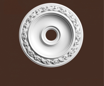 European Style Plaster Carved Top Plate-ID:771206614