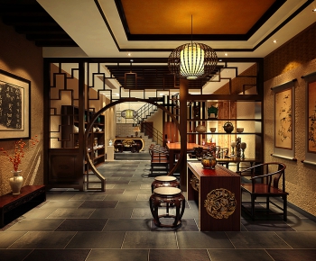 Chinese Style Teahouse Tea House-ID:526495115