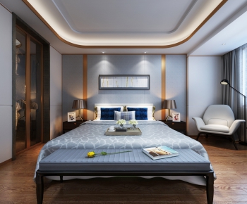 New Chinese Style Bedroom-ID:624818795